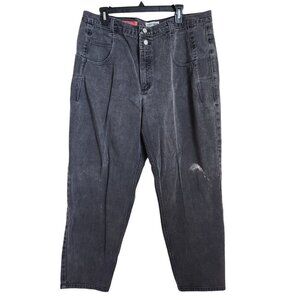 Vintage Guess Jeans American Tradition Black Jeans‎ High Waisted Pleated W36 L29